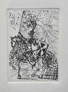 Salvador Dali EL CID Restrike Etching Signed in the Plate Art with Certificate - Picture 1 of 5