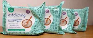 4x25 SPA Exfoliating Facial Wipes 3in1 Exfoliate Cleanse and Purify Radiant Skin - Picture 1 of 4