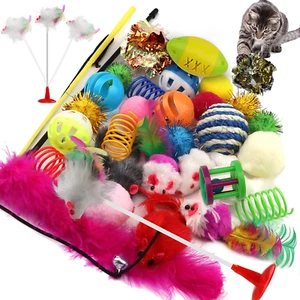 Cat Toys Kitten Toys Assortments, 32 Packs Cat Toys Variety Pack for Kitty, Cat - Picture 1 of 12