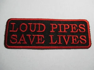 Parche Loud Pipes Save Lives Motocicleta Chopper Ruedas Cerdo   - Imagen 1 de 4