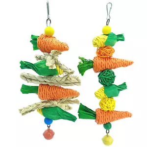 Bird Toy Bird Foraging Toy Parrot Parakeet Cockatiel Cage Chewing Hanging Toy - Picture 1 of 14