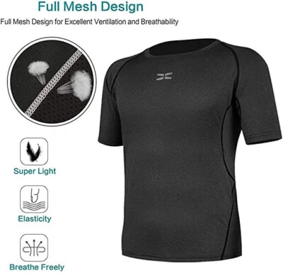 5Pcs/Set Men Tracksuit Gym Fitness Compression Clothes Running Sport Wear Tights - Image 1 of 4