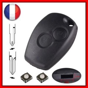 Coque Plip Clé 2 Boutons Compatible Renault Kangoo/Modus/Trafic + 2 Switchs - Imagen 1 de 3