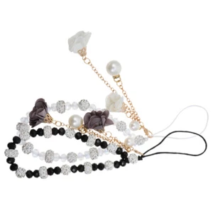  2 Pcs Mobile Phone Decorative Bracelet Strap Charms Pendants Beaded - Zdjęcie 1 z 12