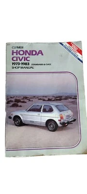 Manual de bolsillo Clymer Honda Civic A227 1973-1983 estándar y CVCC Foto 1 de 4