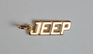 Vergoldet Sterlingsilber JEEP Name Charm Frei USA Versand - Bild 1 von 2