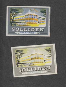 Old Matchbox label Sweden BV17 House Hotel - Picture 1 of 1