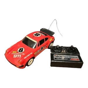 Nikko Porsche 911 RC Car Full Function Red Japan Used RTR - Picture 1 of 9