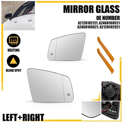 Espejo retrovisor térmico transparente 2 piezas con punto ciego para Mercedes-Benz GLA X156 2013-2018 Foto 1 de 4