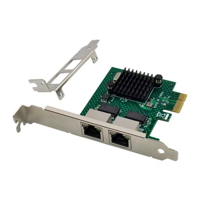 BCM5718 Gigabit Server Netzwerkkarte PCI Express X1 Dual Port Netzwerkadapt1064 - Bild 1 von 4
