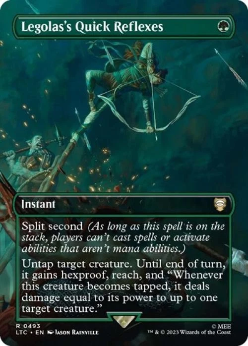 MTG English Legolas's Quick Reflexes (Borderless) NM Foil - Image 1 of 1