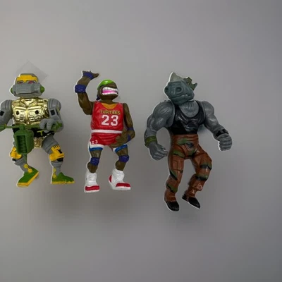 Lote de 3 Tortugas Ninja Adolescentes Mutantes Kenner Años 90 Foto 1 de 4