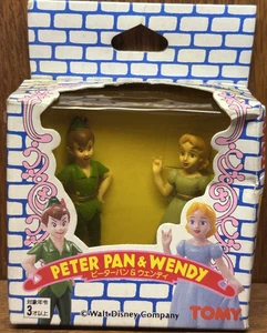 Tokyo Disneyland Peter Pan & Wendy 3" Miniature Figures Tomy - Picture 1 of 3