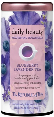 Bolsas de té de hierbas Daily Beauty, mezcla de hierbas botánicas embellecedoras, bienestar de la piel Foto 1 de 2