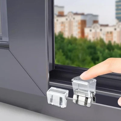 10PCS Window Rail Latch Clips for Customizable Airflow and Enhanced Security - Image 1 of 4