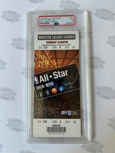 2015 NBA All-Star Game Full Ticket PSA 5 Russell Westbrook MVP MSG - Picture 1 of 3