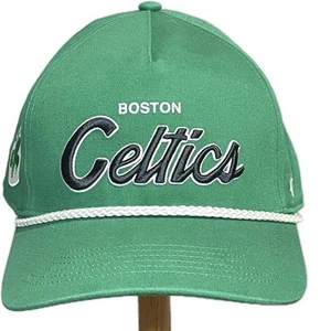 New Mens '47 NBA Boston Celtics Snapback Rope Hat Cap Green White - Picture 1 of 5