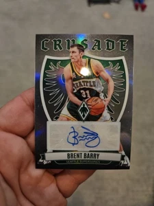 BRENT BARRY 2023-24 Phoenix CRUSADE SIGNATURES Auto #CS-BBA Silver Holo Seattle - Picture 1 of 5