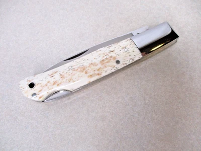 Faca dobrável Parker American Blade AB-5 lisa Appaloosa facas ósseas Seki Japão - Imagem 1 de 4