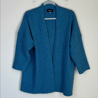 Cardigã Eskandar Cashmere xale colarinho US$ 2.995 suéter tamanho único - Imagem 1 de 4