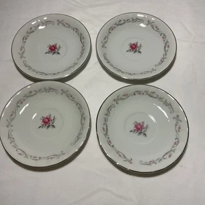 Royal Swirl Fine China Made in Japan 4 Saucers - Imagen 1 de 5