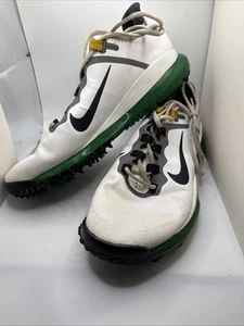 Nike Tiger Woods TW 13 Retro Golf Shoes Men 10 10th Anniversary White Green Rare - Picture 1 of 6