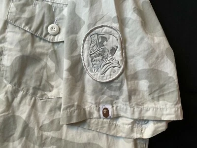 A Bathing Ape Bape White Camo Security Short sleeve shirts - Image 1 of 4