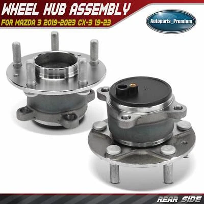 2x Rear Left & Right Wheel Hub & Bearing Assembly for Mazda 3 2019-2023 CX-3 FWD - Image 1 of 4