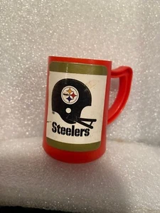 Vintage Mini 2" Plastic Red Pittsburgh Steelers Vending Machine Mug Pre-Owned b2 - Picture 1 of 5