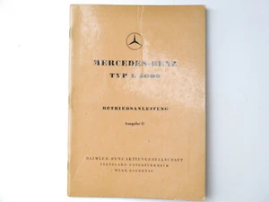 Manual de instrucciones Mercedes camión L 303 / 5000 con 6 cilindros OM 67/8 ed D antiguo original - Imagen 1 de 3