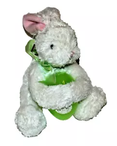 HALLMARK-Snuggles-Doudou White Soft Bunny/Rabbit Plush W/Fillable Easter Egg - Picture 1 of 5