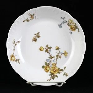 Haviland Limoges Schleiger 266 Yellow Rose Coupe Soup Salad Bowl, Antique 7 1/4" - Picture 1 of 5