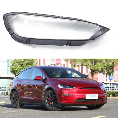 For Tesla Model X 2016-2024 Headlight Headlamp Clear Lens Lamp Cover Right - Image 1 of 4