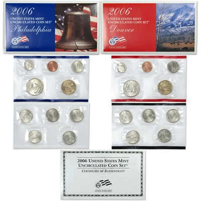 2006 Uncirculated Coin Set U.S Mint Government Packaging OGP COA - Image 1 of 4