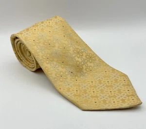Michael Kors Men’s Mustard Yellow Classic Silk Tie - Picture 1 of 5