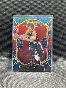 2020-21 PANINI SELECT CJ ELLEBY ROOKIE CONCOURSE BLUE BASE SILVER PRIZM #100