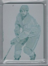 13/14 Panini Dominion Henrik Zetterberg Cyan Printing Plate #'ed 1/1