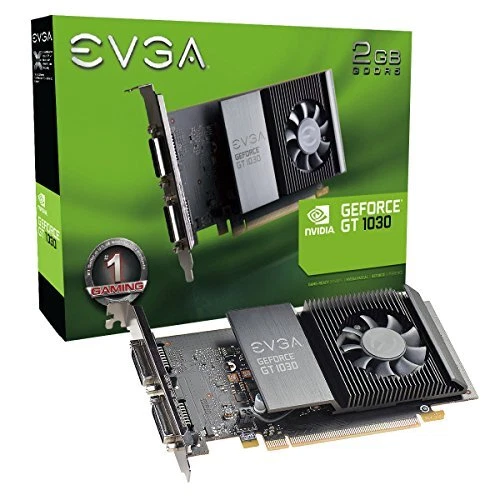 EVGA GeForce GT 1030 SC 2GB GDDR5 Single Slot Graphics Card 02G-P4-6338-KR - Image 1 of 1