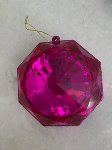 4" Acryl Edel Edelstein Schmuck Ornament - Ihre Wahl zwischen fuchsia, rot oder klar - Bild 1 von 6