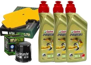 KIT/TAGLIANDO KAWASAKI ER-6N 650 2006 CASTROL 10W40 FILTRI OLIO ARIA HIFLO MOTO - Imagen 1 de 3