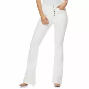 Sofia Vergara Jean Women Size 20S White Melisa High Waist Flare --C6-- - Picture 1 of 5