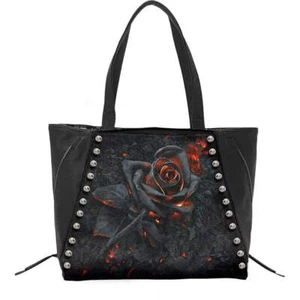 BURNT ROSE - Beuteltasche - hochwertiges PU-Leder mit Nieten - Bild 1 von 2