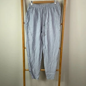 Sheike Ankle Pants Womens 10 Purple Tapered Leg Drawstring High Rise Pockets - Picture 1 of 13
