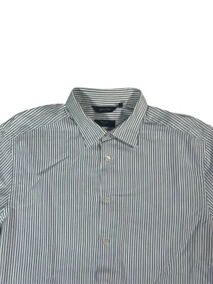 Paul Smith The Byard Men’s Striped White & Blue Shirt - Size 16.5”/ 42 - Image 1 of 4