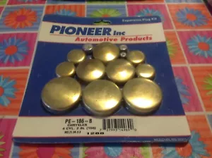 Pioneer Auto Products Brass Expansion Freeze Plug Kit PE186B Chrysler 4 Cyl 2.6L - Picture 1 of 3