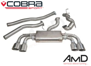 Cobra Sport VW MK7 Golf R Non Resonated Full Exhaust 200 Cell Sport Cat VW50B - Picture 1 of 2
