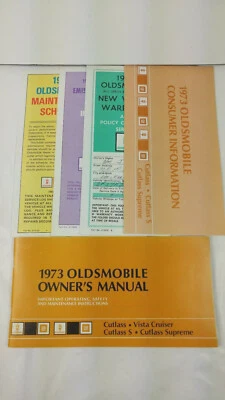1973 Oldsmobile Cutlass Original Owner Owner's Operator Guide Manual Set - Imagem 1 de 4