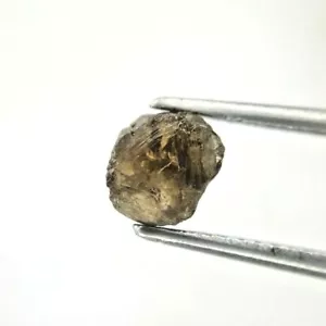 Diamante grezzo non tagliato 0,93TCW grigio marrone mix scintillante naturale irregolare per regalo - Foto 1 di 10