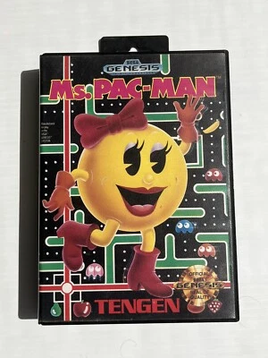 Mrs Pac Man  (Sega Genesis, 1982) With Original Box! - Image 1 of 4