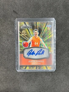 RARE 1ST TRADING CARD!! JUSTIN POWELL - WILD CARD ALUMINATION - AUTO - #'d /2 - Picture 1 of 4